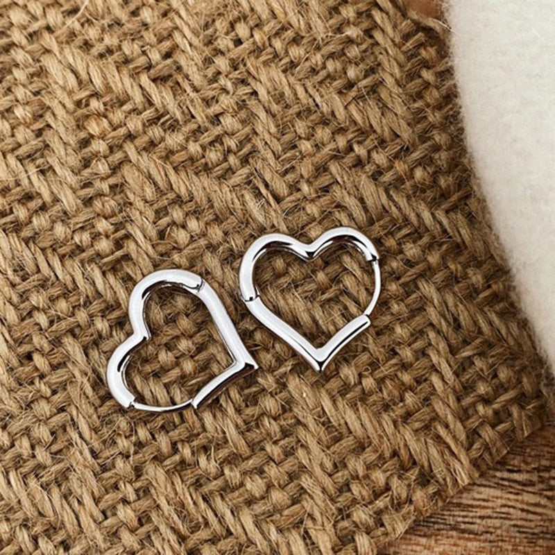 2025 New Classic Copper Alloy Smooth Metal Hoop Earrings For Woman Fashion Korean Jewelry Temperament  Daily Wear earrings
