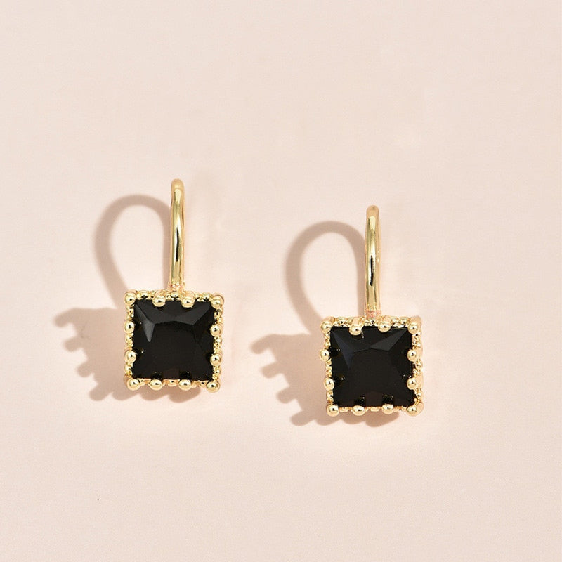 Cute Korean Earrings Heart Bling Zircon Stone Rose Gold Color Stud Earring for Women Fashion Jewelry 2025 New Gift