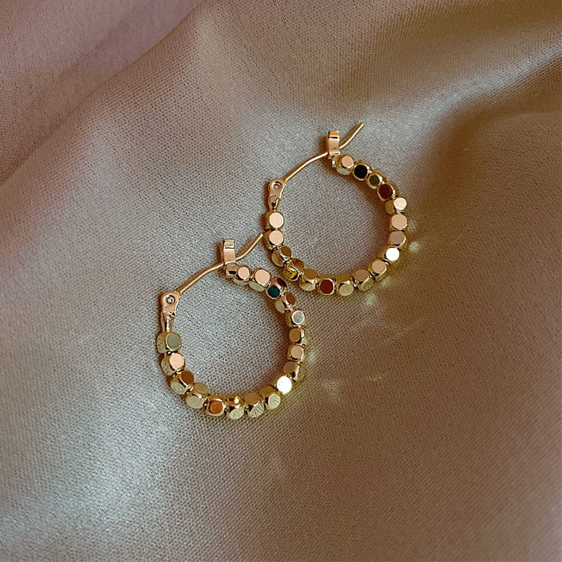Autumn Winter New Brown Earrings Vintage Matte drop Earrings for women Metal Fashion Statement Dangle Earring 2025 Trend Jewelry