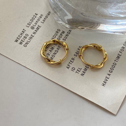 2025 Korean New Simple Temperament Circle Pearl Earrings Fashion Small Versatile Earrings  Jewelry